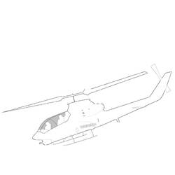 着色页: 直升机 (运输) #136077 - 免费可打印着色页