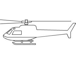 着色页: 直升机 (运输) #136079 - 免费可打印着色页