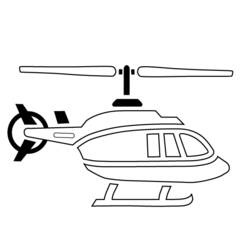 着色页: 直升机 (运输) #136089 - 免费可打印着色页
