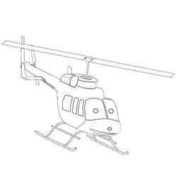 着色页: 直升机 (运输) #136091 - 免费可打印着色页