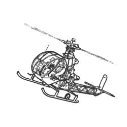 着色页: 直升机 (运输) #136093 - 免费可打印着色页