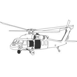 着色页: 直升机 (运输) #136103 - 免费可打印着色页
