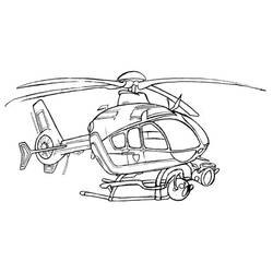 着色页: 直升机 (运输) #136110 - 免费可打印着色页