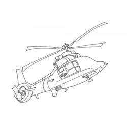 着色页: 直升机 (运输) #136114 - 免费可打印着色页