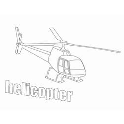 着色页: 直升机 (运输) #136123 - 免费可打印着色页