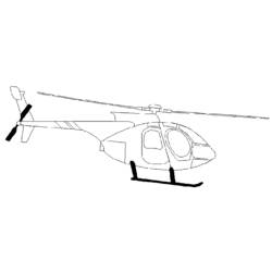 着色页: 直升机 (运输) #136134 - 免费可打印着色页