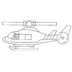 着色页: 直升机 (运输) #136142 - 免费可打印着色页