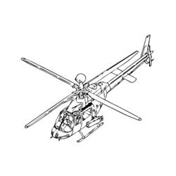 着色页: 直升机 (运输) #136145 - 免费可打印着色页