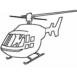 着色页: 直升机 (运输) #136159 - 免费可打印着色页