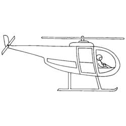 着色页: 直升机 (运输) #136168 - 免费可打印着色页
