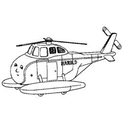 着色页: 直升机 (运输) #136187 - 免费可打印着色页