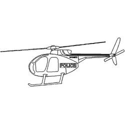 着色页: 直升机 (运输) #136189 - 免费可打印着色页