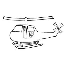 着色页: 直升机 (运输) #136219 - 免费可打印着色页