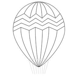 着色页: 热气球 (运输) #134584 - 免费可打印着色页