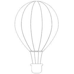 着色页: 热气球 (运输) #134587 - 免费可打印着色页