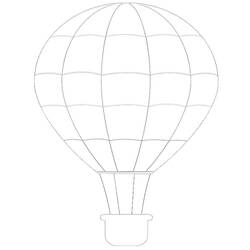 着色页: 热气球 (运输) #134593 - 免费可打印着色页