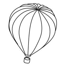 着色页: 热气球 (运输) #134597 - 免费可打印着色页