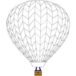 着色页: 热气球 (运输) #134602 - 免费可打印着色页