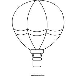 着色页: 热气球 (运输) #134605 - 免费可打印着色页
