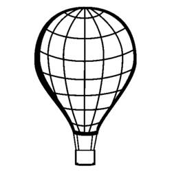 着色页: 热气球 (运输) #134609 - 免费可打印着色页