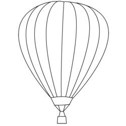 着色页: 热气球 (运输) #134617 - 免费可打印着色页