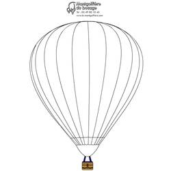着色页: 热气球 (运输) #134618 - 免费可打印着色页