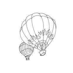 着色页: 热气球 (运输) #134627 - 免费可打印着色页