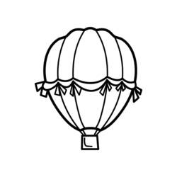 着色页: 热气球 (运输) #134630 - 免费可打印着色页