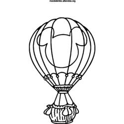 着色页: 热气球 (运输) #134634 - 免费可打印着色页