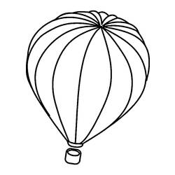 着色页: 热气球 (运输) #134636 - 免费可打印着色页