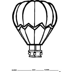 着色页: 热气球 (运输) #134637 - 免费可打印着色页