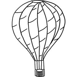 着色页: 热气球 (运输) #134648 - 免费可打印着色页