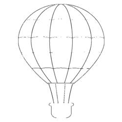 着色页: 热气球 (运输) #134649 - 免费可打印着色页