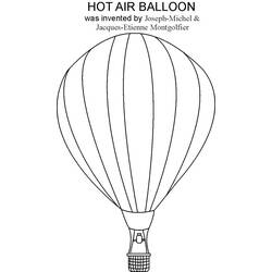 着色页: 热气球 (运输) #134651 - 免费可打印着色页