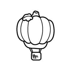 着色页: 热气球 (运输) #134652 - 免费可打印着色页