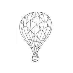 着色页: 热气球 (运输) #134654 - 免费可打印着色页
