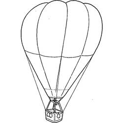 着色页: 热气球 (运输) #134655 - 免费可打印着色页