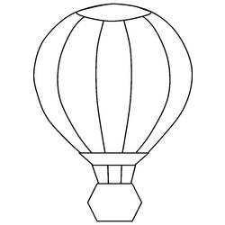 着色页: 热气球 (运输) #134669 - 免费可打印着色页