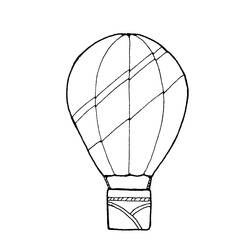 着色页: 热气球 (运输) #134678 - 免费可打印着色页