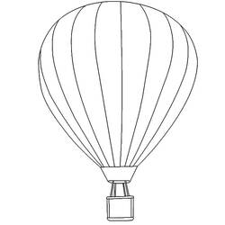 着色页: 热气球 (运输) #134684 - 免费可打印着色页