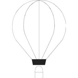 着色页: 热气球 (运输) #134691 - 免费可打印着色页