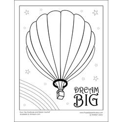 着色页: 热气球 (运输) #134700 - 免费可打印着色页
