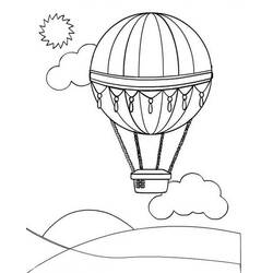 着色页: 热气球 (运输) #134709 - 免费可打印着色页