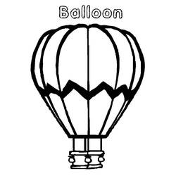 着色页: 热气球 (运输) #134714 - 免费可打印着色页