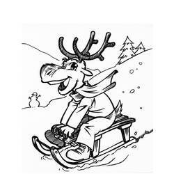 着色页: 雪橇 (运输) #142526 - 免费可打印着色页