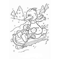 着色页: 雪橇 (运输) #142528 - 免费可打印着色页