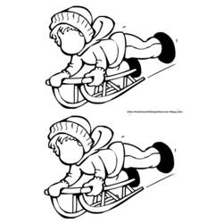 着色页: 雪橇 (运输) #142535 - 免费可打印着色页
