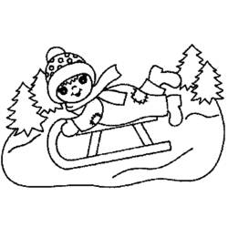 着色页: 雪橇 (运输) #142537 - 免费可打印着色页
