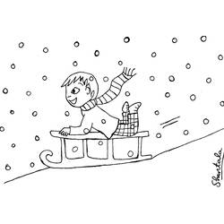 着色页: 雪橇 (运输) #142547 - 免费可打印着色页