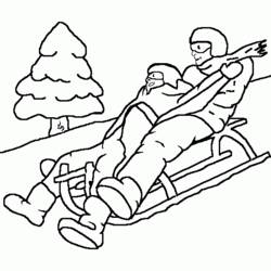 着色页: 雪橇 (运输) #142570 - 免费可打印着色页